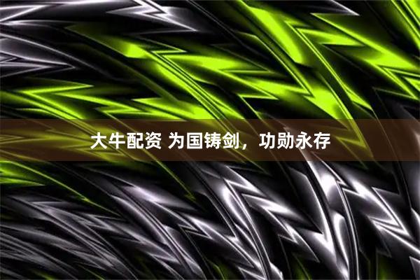大牛配资 为国铸剑，功勋永存